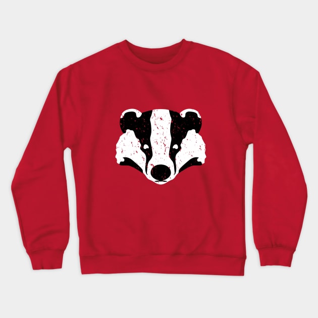 Badgers Crossing (B&W) Crewneck Sweatshirt by Paulychilds